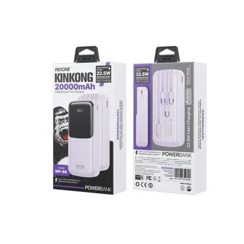 PowerBank20000mAhPD225WWKWP-662USB-CLightningMicroUSB