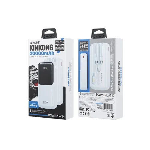 PowerBank20000mAhPD225WWKWP-662USB-CLightningMicroUSB