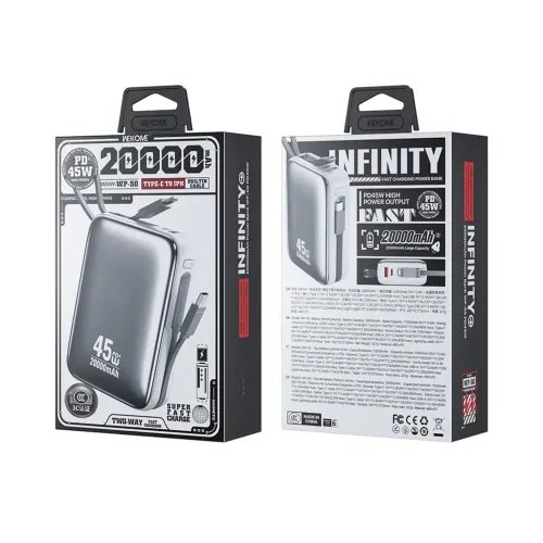 PowerBank20000mAhPD45WWKWP-502USB-CLightning