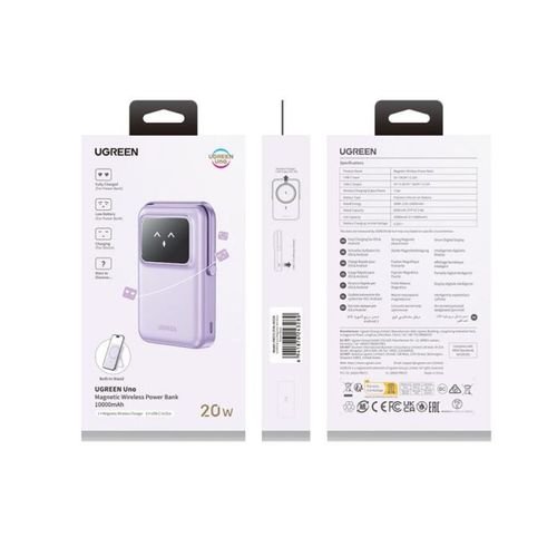 PowerBankMagneticWirelessUGREEN10000mAh20WPDx1PB57245328Purple