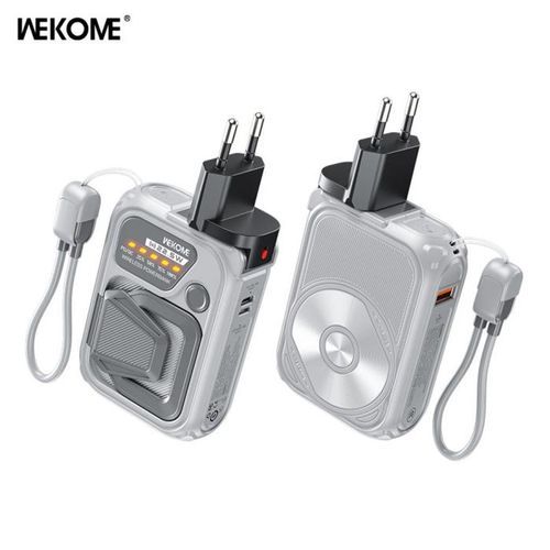 PowerBankMagneticWirelessWK10000mAh225WPDx1QCx1GrayWP-89