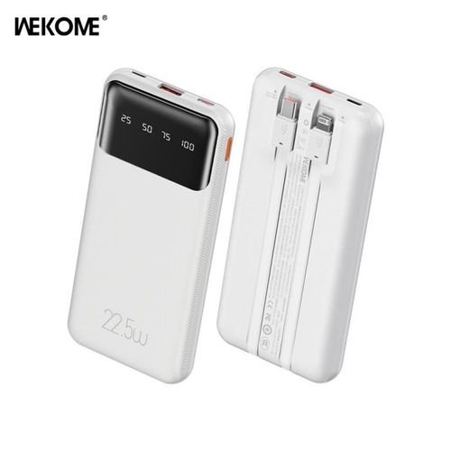 PowerBankWK10000mAh225WPDx1QC3.0x1WhiteWP-63