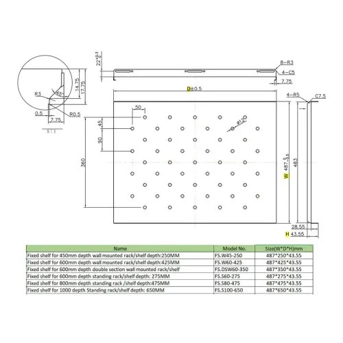 PowerOnFS.DSW60-350DoubleSection600mm
