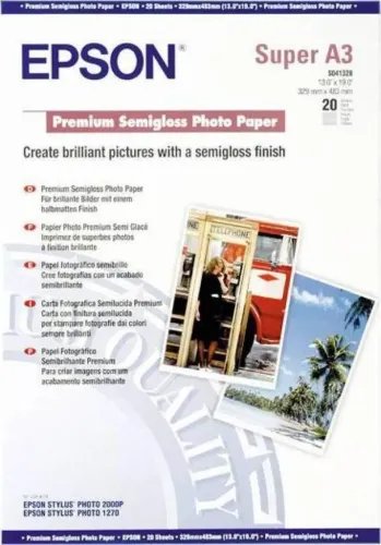 PremiumPhotoPaperEpsonSemiGlossA320Shts251g