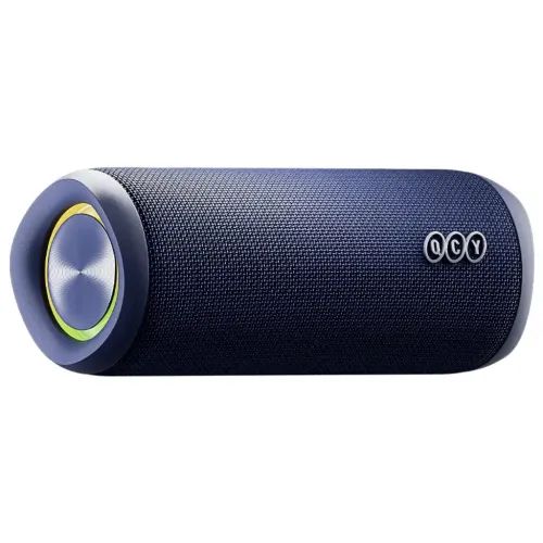 QCYSP7Blue-PortableBluetoothSpeakerwStereoSound40WMicforCallsRGBLightShow
