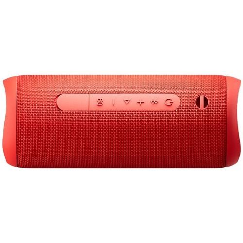 QCYSP7Red-PortableBluetoothSpeakerwStereoSound40WMicforCallsRGBLightShow