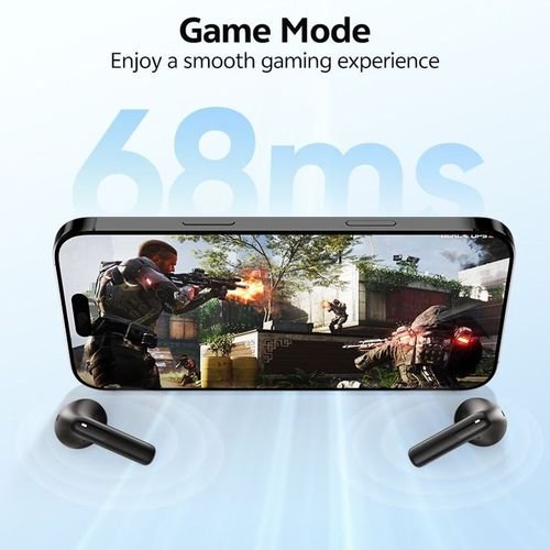 QCYAilyBudsE10BlackHiresAudioLDACSemi-EarTWS4micsENC13mmdynamicdriverIPX435h