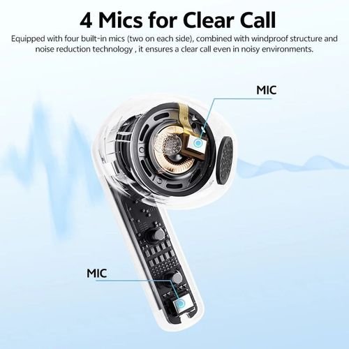 QCYAilyBudsE10BlueHiresAudioLDACSemi-EarTWS4micsENC13mmdynamicdriverIPX435h
