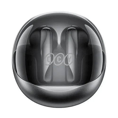 QCYAilypodsClearBlack-Semi-Ear13mmdriverwindcancelENCforcallsNCVMAircaseTWSBT