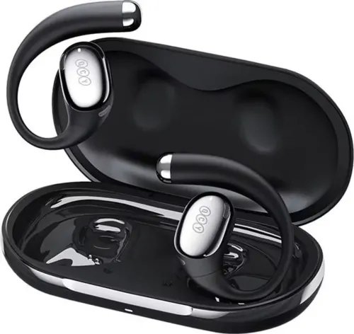 QCYCrosskyR70BlackCT-02OpenEarWirelessHeadphonesBT6.0SBCAACLDAC52hoursHi-ResAudio