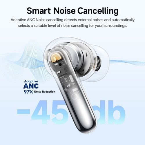 QCYMelobudsN50ANCPurple-45dbANCTWSSemi-EarEarbuds6micENCIPX4BT5.4