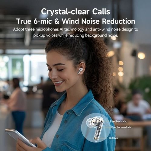 QCYMelobudsN50ANCWhite-45dbANCTWSSemi-EarEarbuds6micENCIPX4BT5.4