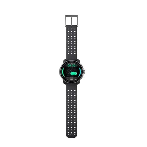 QCYTrackS10WatchBlack143AMOLEDHDDualBand6SatGPSGyroscopeGeomagnetometer