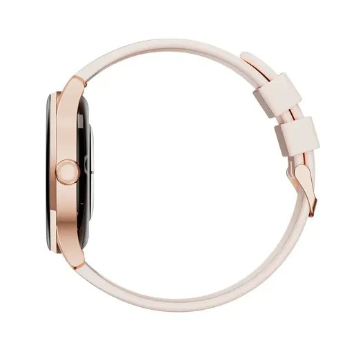 QCY Watch Elite S11 Pink Gold - Small metal 119 AMODEL Fashion BT Call IPX8 Waterproof 7Day always