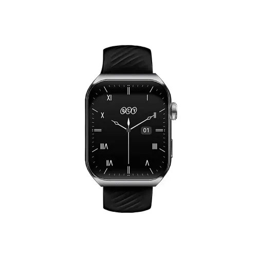 QCY Watch GS S5 Black - 196 large AMOLED touch 410x502 60Hz 100 faces Call BT Smart Watch IPX8