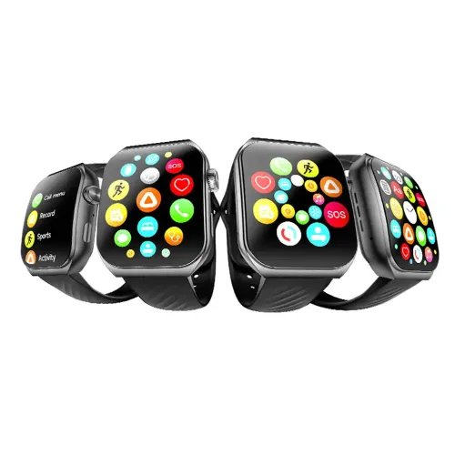 QCY Watch GS S5 Black - 196 large AMOLED touch 410x502 60Hz 100 faces Call BT Smart Watch IPX8