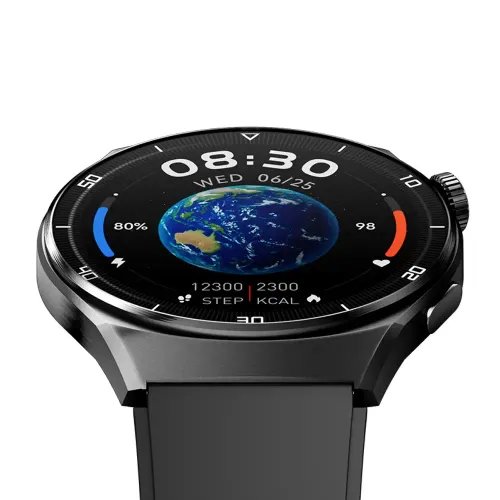 QCY Watch GT S3 Black - 143 HD AMOLED touch 466x466 60Hz Always On Call BT Smart Watch IPX8 14day