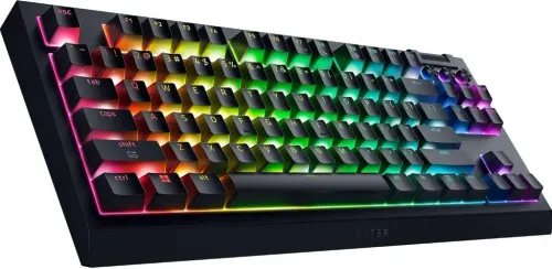 RAZERBlackwidowV4TKLHYPERSPEEDUKLayout-RGBWirelessHot-SwapKeyboard-OrangeTactileSwitc