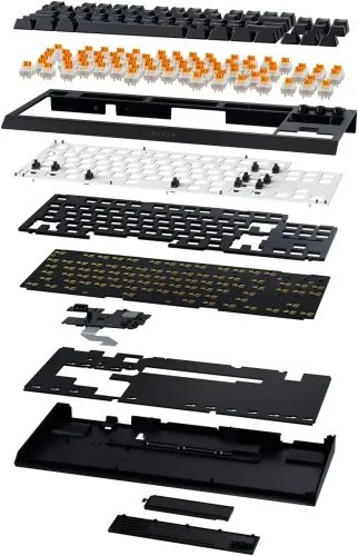 RAZERBlackwidowV4TKLHYPERSPEEDUKLayout-RGBWirelessHot-SwapKeyboard-OrangeTactileSwitc
