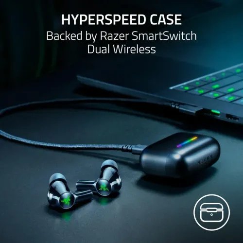 RAZERHammerheadV3XHyperSpeed-WirelessGamingEarbuds-2.4GhzBluetooth-40Hours-IPX4