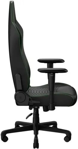RAZERIskurV2XNewGenGreenBlack-ErgonomicGamingChair-EPULeatherCooltouch-LumbarSupport
