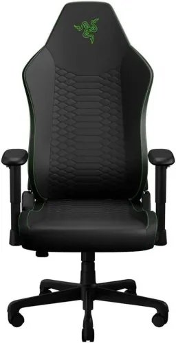 RAZERIskurV2XNewGenGreenBlack-ErgonomicGamingChair-EPULeatherCooltouch-LumbarSupport