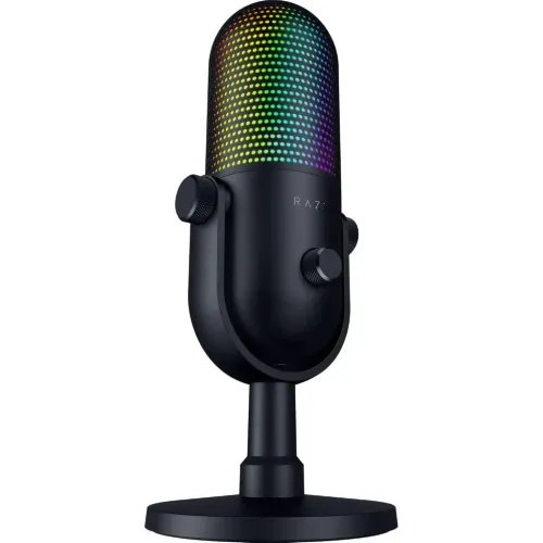 RAZERSeirenV3Chroma32BitBlack-USBRGBMic-AIAudioProcessing-NoiseIsolation-Mute
