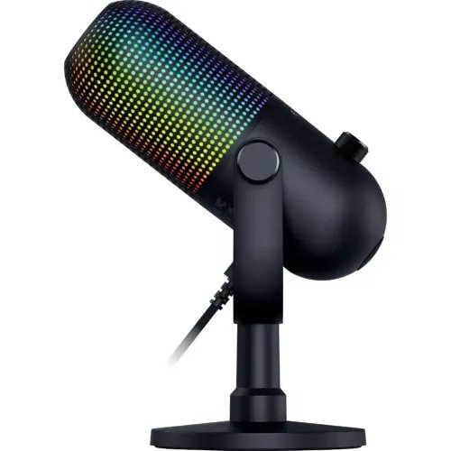 RAZERSeirenV3Chroma32BitBlack-USBRGBMic-AIAudioProcessing-NoiseIsolation-Mute