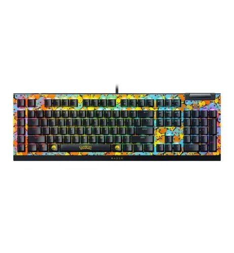 RazerBLACKWIDOWV4XPokemonKantoStartersEd.-RGBGamingMechanicalKeyboard-GreenSwitch