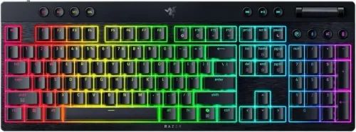 RazerBlackWidowV4LowProfileHyperSpeed-WirelessBluetoothRGBGamingKeyboard-GreenSwitch