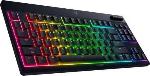 RazerBlackWidowV4LowProfileTenkeylessHyperSpeed-WirelessRGBKeyboard-OrangeSwitch