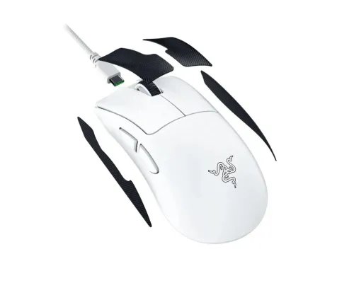 RazerDEATHADDERV4PROWHITE-57gWirelessGamingMouse-Ergonomic-120HoursBattery-45KDPI