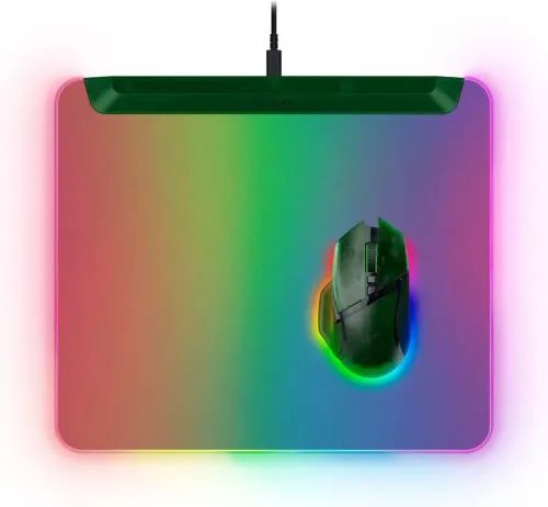 RazerFIREFLYV2PROPhantomGreen-RGBGAMINGMOUSEPAD-USBHUB-BACKLITLIGHTING