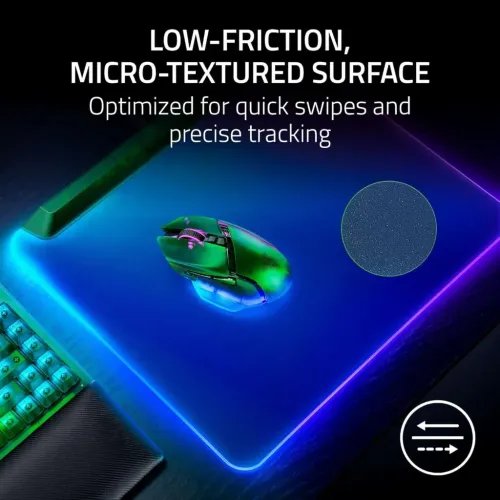 RazerFIREFLYV2PROPhantomGreen-RGBGAMINGMOUSEPAD-USBHUB-BACKLITLIGHTING
