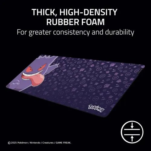 RazerGigantusV2XXLPokemonGengarEdition-ClothGamingMousepad-ThickHigh-DensityFoamBase