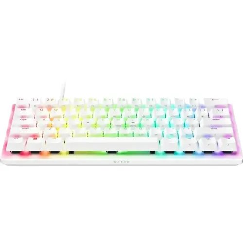 RazerHUNTSMANV3PROMINIWHITEANALOG-60OpticalGamingKeyboard-RapidTrigger-USLayout