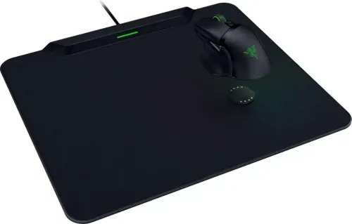 RazerHyperfluxV2Hard-WirelessChargingPuck-GamingMousepad-Anti-SlipRubberBase