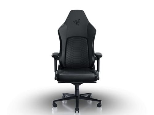 RazerISKURV2Black-LeatherGamingChair-LumbarSupport-MemoryFoamHeadCushion