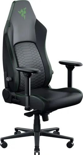 RazerIskurV2NewGenBlack-LumbarSupport-LeatherwithCoolTouch-SteelFrame-136kg