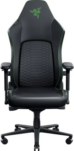 RazerIskurV2NewGenBlack-LumbarSupport-LeatherwithCoolTouch-SteelFrame-136kg