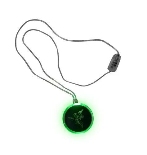 RazerLEDpendantCultofRazerMedallionGreenlight