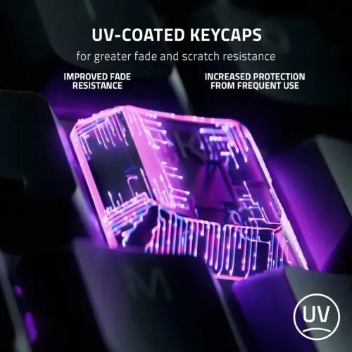 RazerORNATAV3Mecha-MembraneGamingKeyboard-Low-Profile-UV-CoatedKeycapsUK