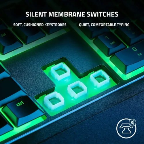 RazerORNATAV3XGamingKeyboard-LowProfileMembrane-SplitResist-RGB-UKLayout
