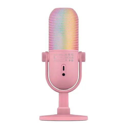 Razer SEIREN V3 CHROMA - QUARTZ - RGB USB Condenser Microphone - Gain Limiter - Build-in Shock Absor
