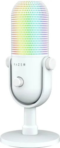 Razer SEIREN V3 CHROMA - WHITE - RGB USB Condenser Microphone - Gain Limiter - Build-in Shock Absorb