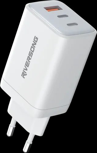 RiversongPowerkub100wWallChargerWhite