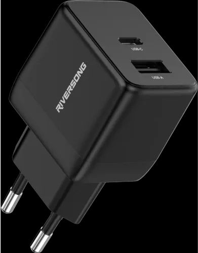 RiversongTravelAdapterPowerKubG20ProDualUSBBlack
