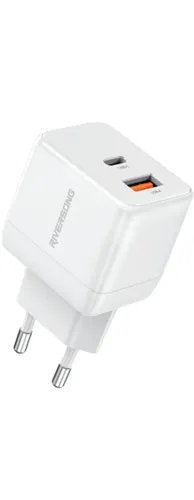 RiversongTravelAdapterPowerKubG20ProDualUSBWhite