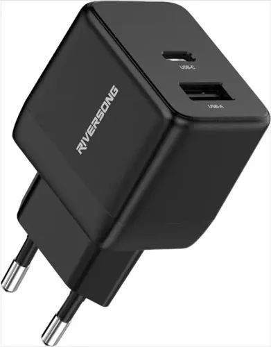 RiversongTravelAdapterPowerKubG30ProDualUSBBlack