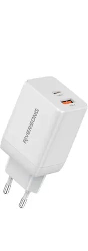 RiversongTravelAdapterPowerKubG45ProDualUSBWhite